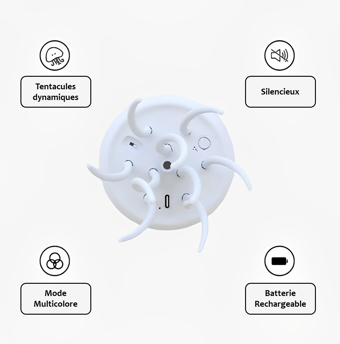 AURORA : Lampe Veilleuse Dynamique Méduse